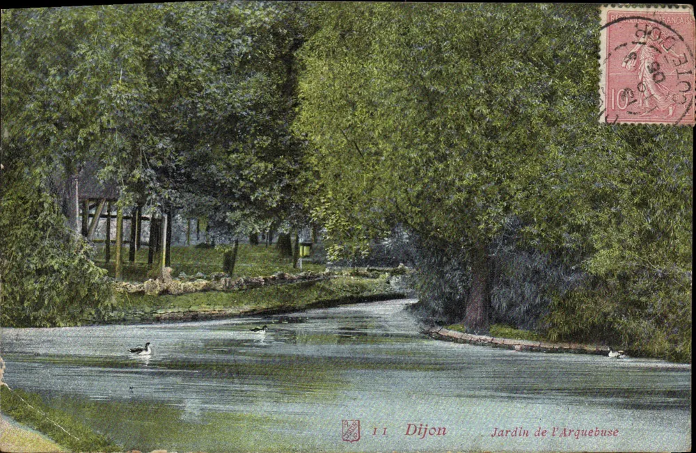 Dijon — Jardim da Arquebuse — Sociedade Francesa - Frente