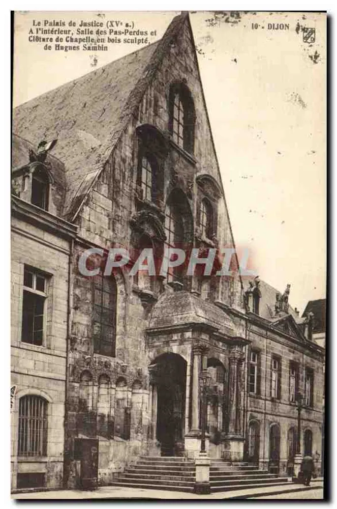 O Palácio de Justiça (século XV) — Dijon — editor desconhecido, n° 10 - Frente
