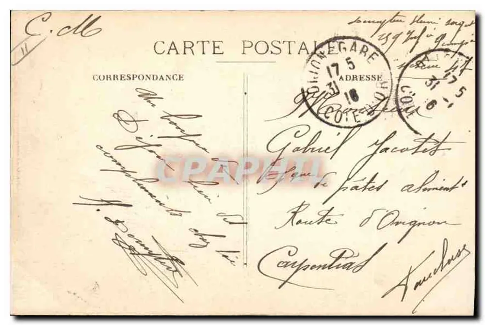 Dijon — O Square Darcy — C. M. Editor, n° 130 - Verso