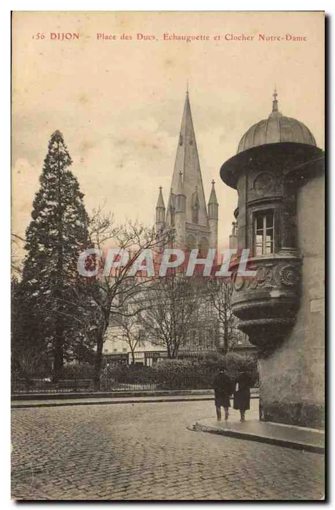 Dijon — Place des Ducs, Échaugrette und Turm der Kathedrale Notre-Dame — Moderne Ansichtskarte n°156 - Vorderseite