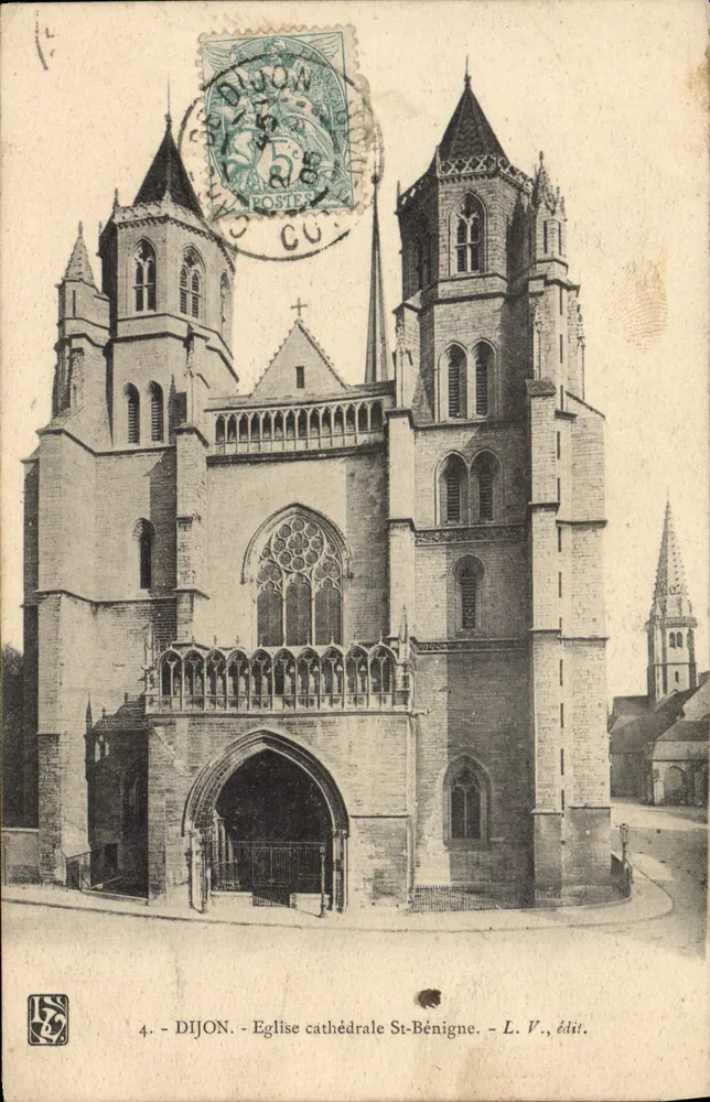 Dijon — Igreja Catedral de São Benigno — L. V., editor - Frente