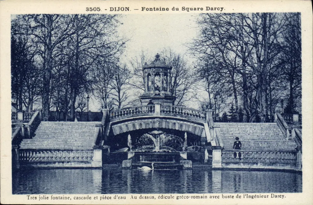 Dijon — Fontaine do Square Darcy — Editor anônimo, n° 3505 - Frente