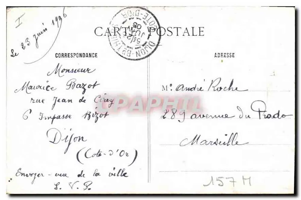 Igreja de Nossa Senhora — Dijon — editor desconhecido, n° 14 - Verso
