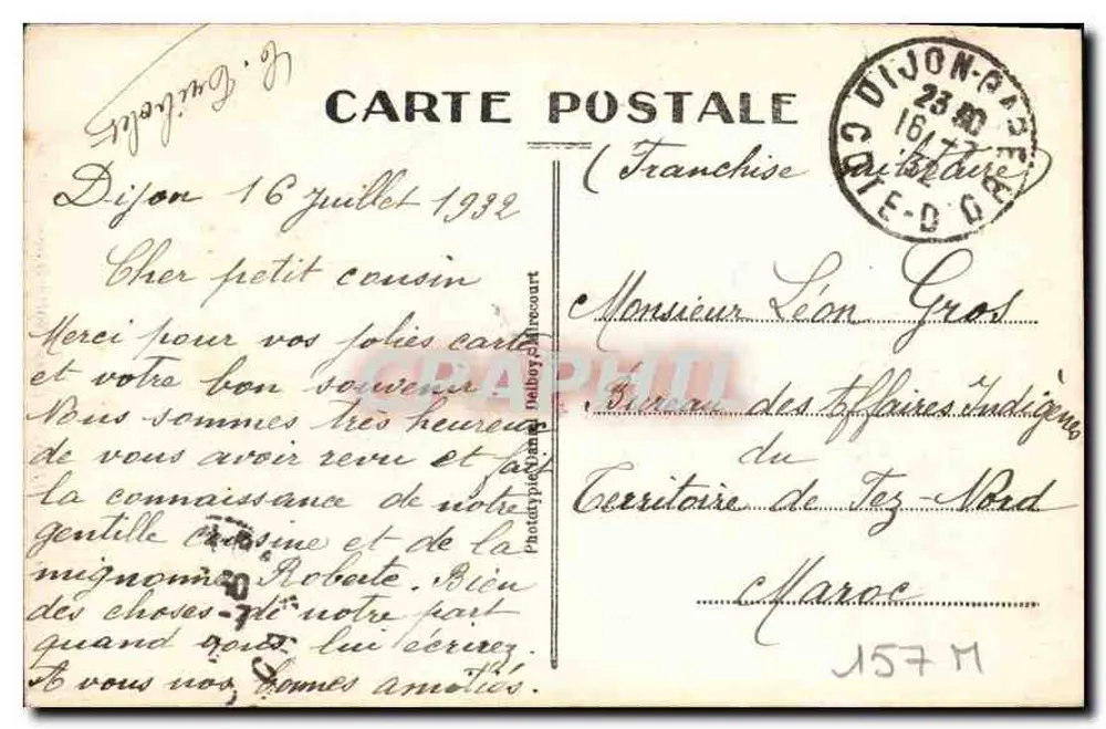 Dijon — Kerk van Notre-Dame — D.D. n°125 - Achterkant