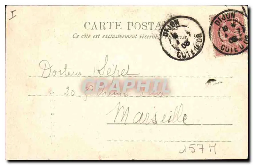Estátua de São Bernardo — Dijon — Por Jouvroy - Verso