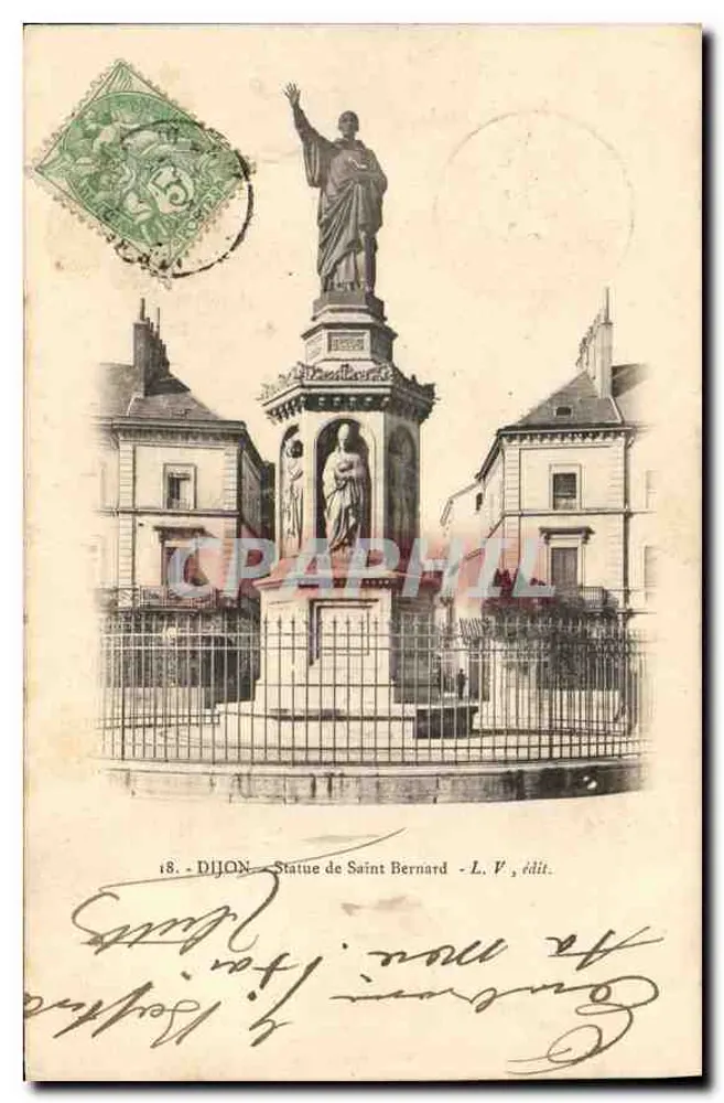 Dijon — Estátua de São Bernardo — L. V., editor - Frente