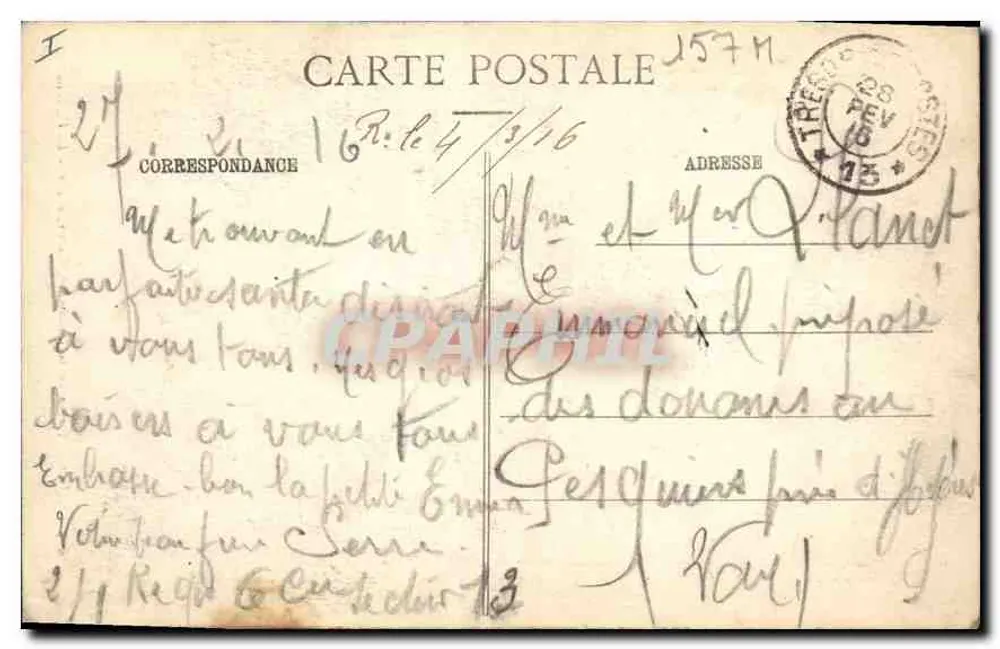 Dijon - Estátua da Resistência - Cabet, escult. - L. V., edit. - Verso