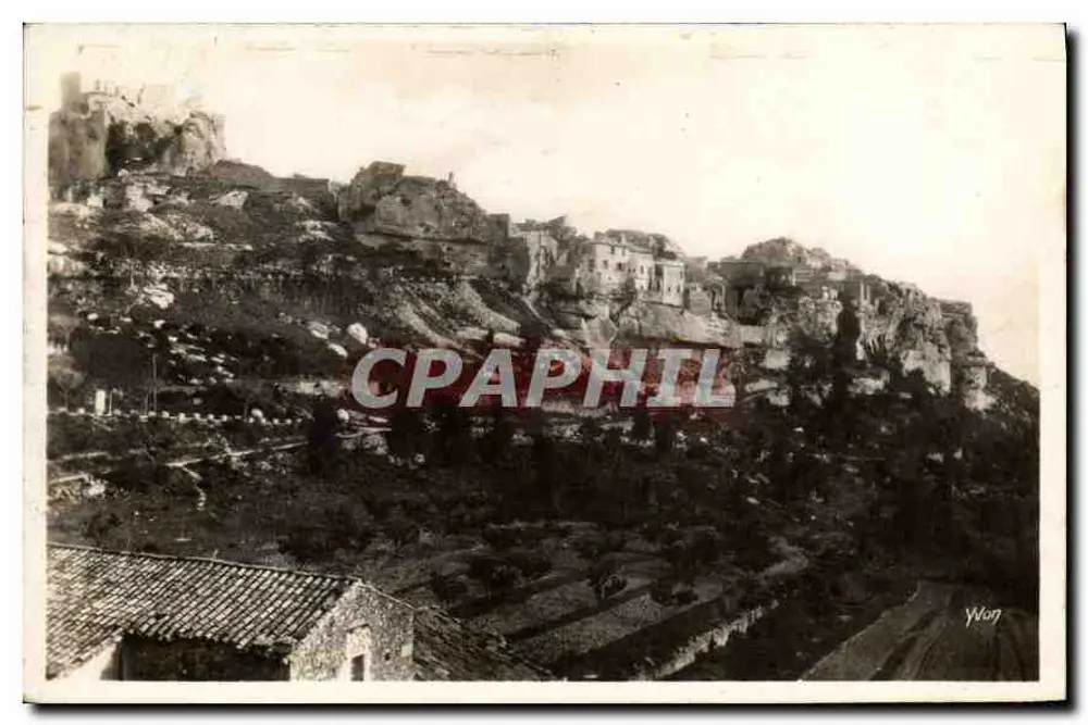 Les Baux (B.-du-R.) — Panoramablick auf das Dorf — Les Baux d'Antibes, Verlag Yvon - Vorderseite