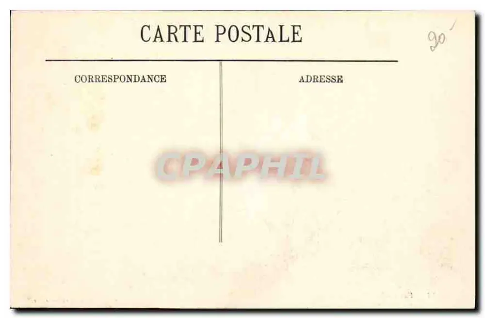 Saintes-Maries — Vista general — Edición Marcheteau, Arles, n°54 - Reverso