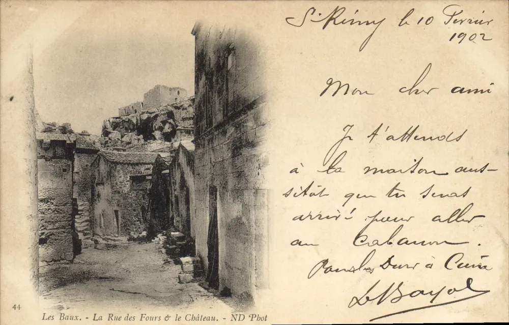 Les Baux - La Rue des Fours & le Château — ND Pbot, n°44 - Vorderseite
