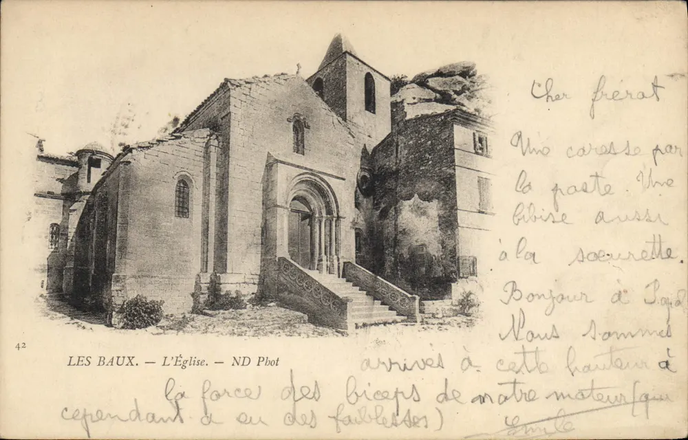 Les Baux — A Igreja — ND Phot, n°42 - Frente