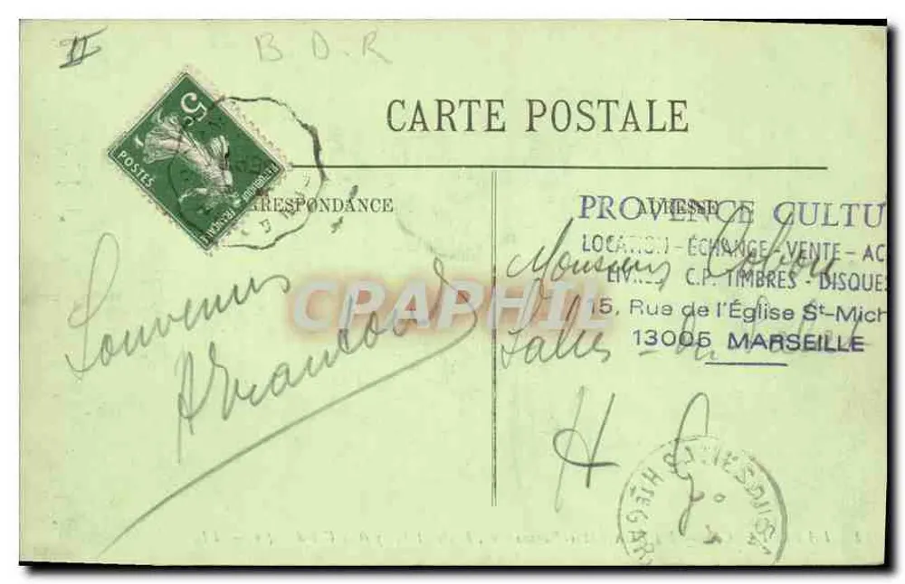 Les Baux - Mas-Baumaniéro, Route St-Rémy und das Val d'Enfer — LL. — N°12 - Rückseite