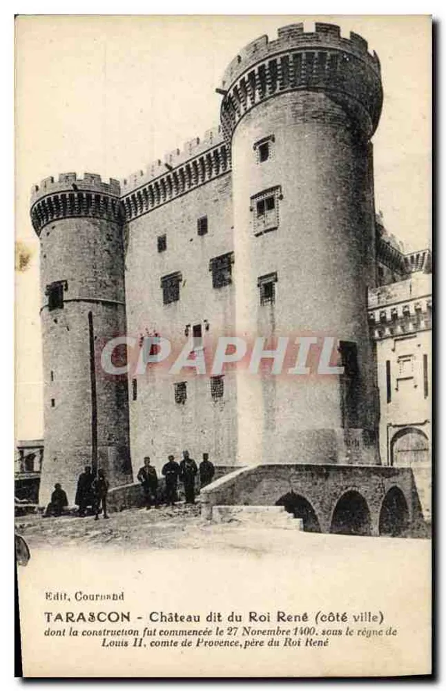 Tarascon - Schloss genannt Schloss des Königs René (Stadtseite) — Édit, Courmand - Vorderseite