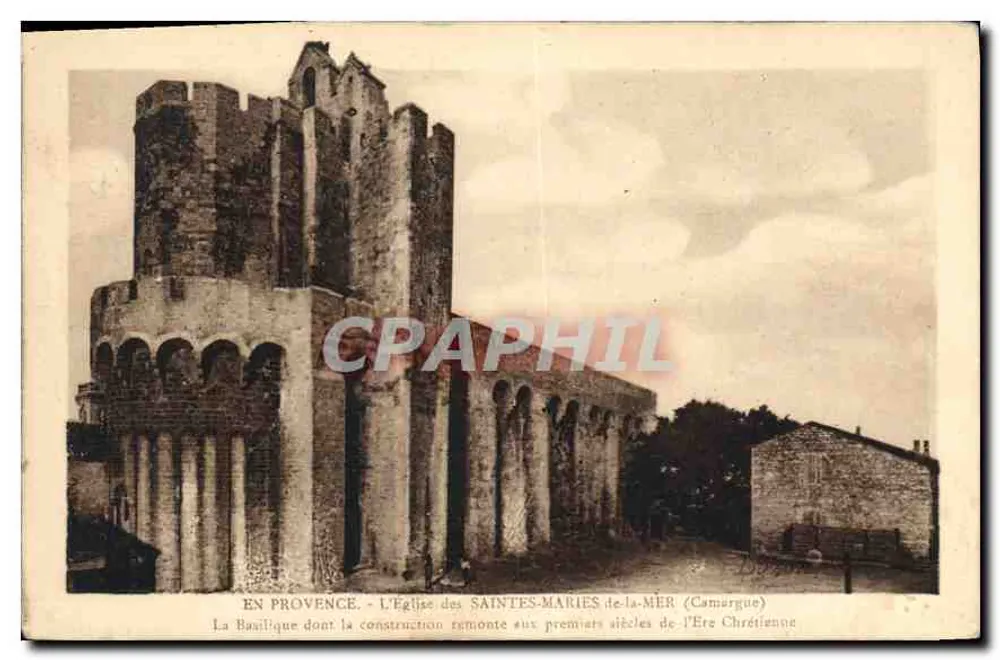 Kirche der Heiligen Maria von der Meer — Camargue — Photo Imp. de la Côte d'Azur, Masselis - Vorderseite