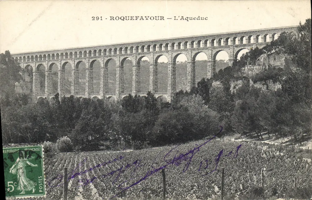 Roquefavour — O Aqueduto — Editor desconhecido, n° 291 - Frente