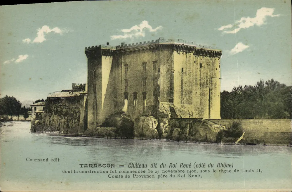 Tarascon — Castelo dito do Rei René (lado do Rhône) — Cournand editor - Frente