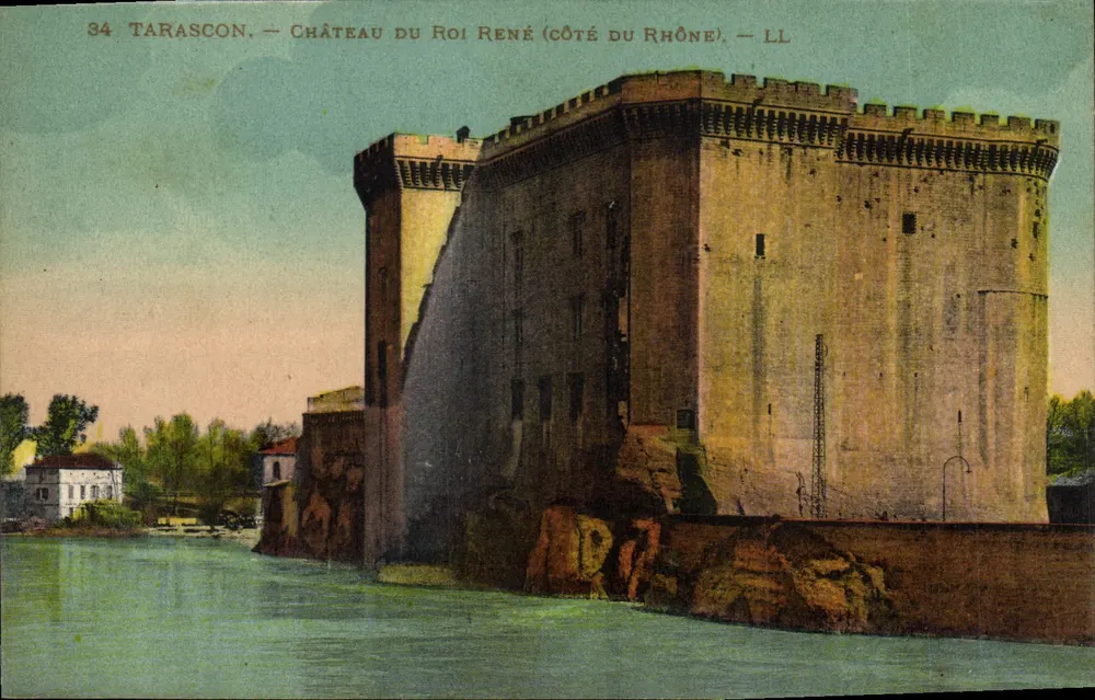 Tarascon — Schloss des Königs René (Rhône-Seite) — LL - Vorderseite