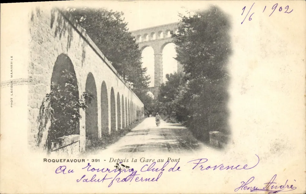 Roquefavour - 391 - Von der Station zum Brücke — Fot. Lacour, Marseille - Vorderseite