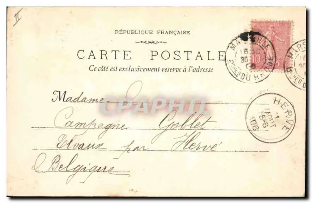 Roquefavour - A Ermitagem — Foto E. Lecour - Marselha - Verso