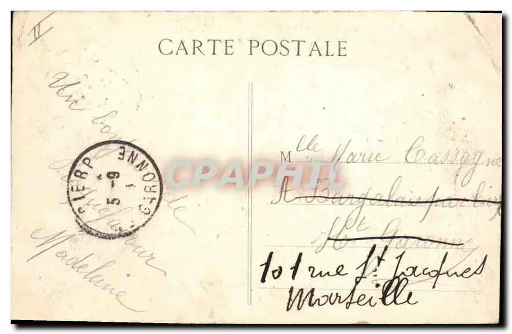 Roquefavour — La Route et le Pont — Collection Jaussaud, Aix - Rückseite