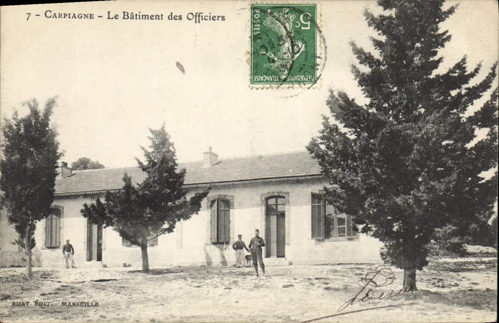 Carpiagne - Das Offiziersgebäude — Verleger RiUAT, Marseille, n°7 - Vorderseite