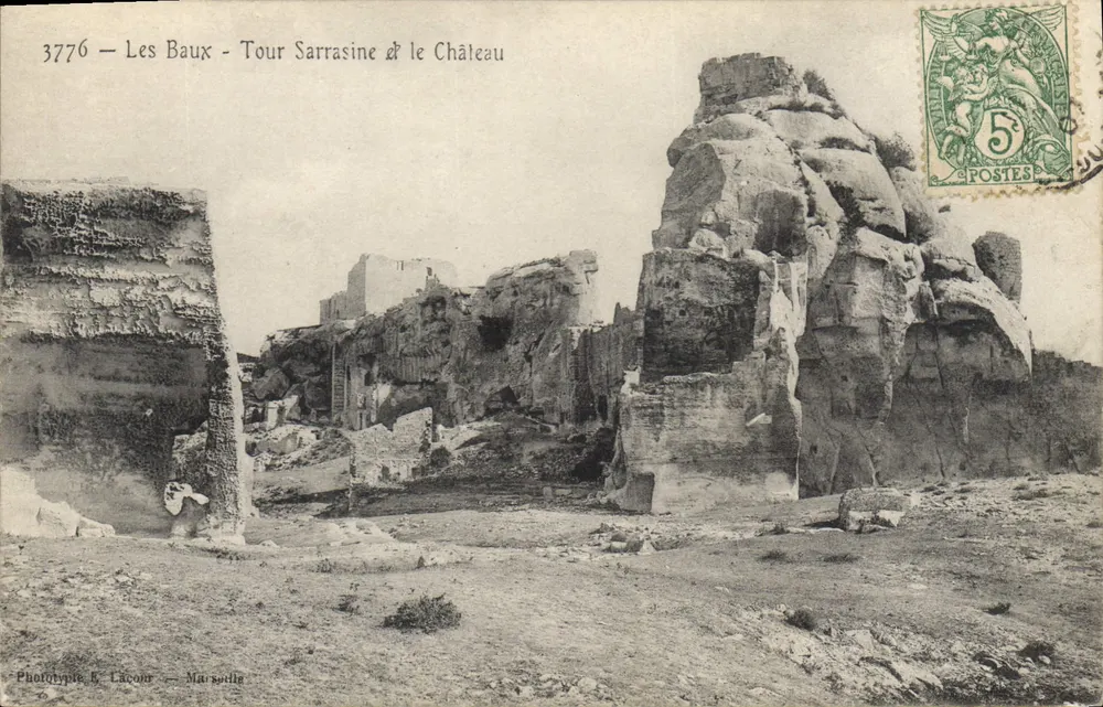 Les Baux - Tour Sarrasine & Schloss — Photographie E. Lâcour — Marseille - Vorderseite