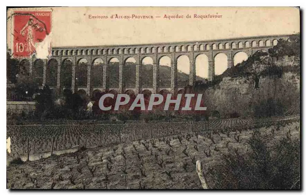 Environ d'Aix-en-Provence — Aqueduc de Roquefavour — éditeur imprimeur non visible - Frente