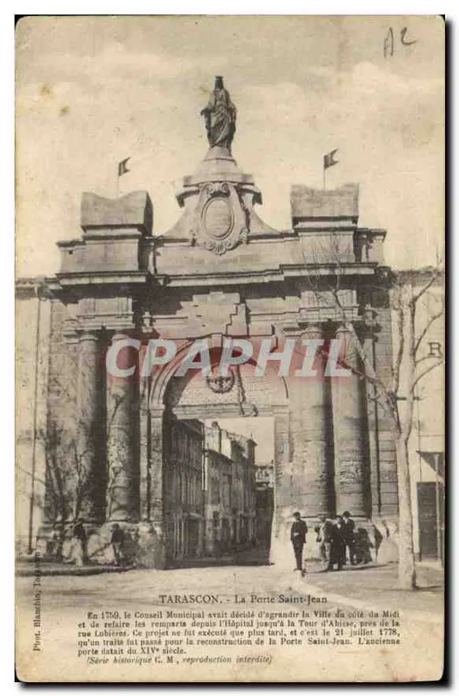 Tarascon — A Porta Saint-Jean — Fot. Blanchet, Tarascon, Série histórica G. M. - Frente