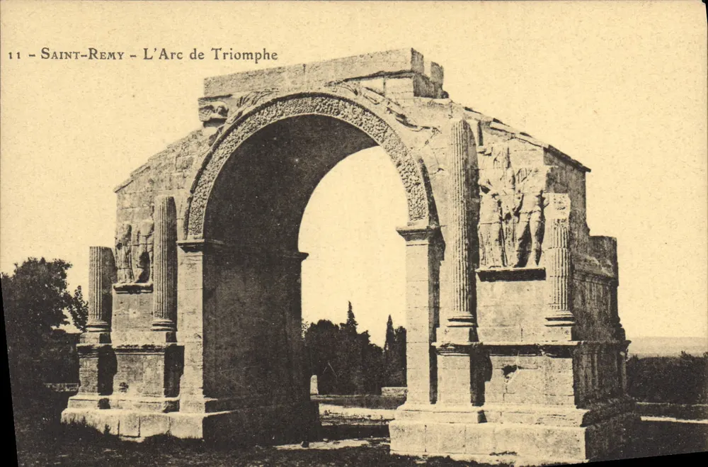 Saint-Rémy - O Arco do Triunfo — editor desconhecido, n° de série 11 - Frente