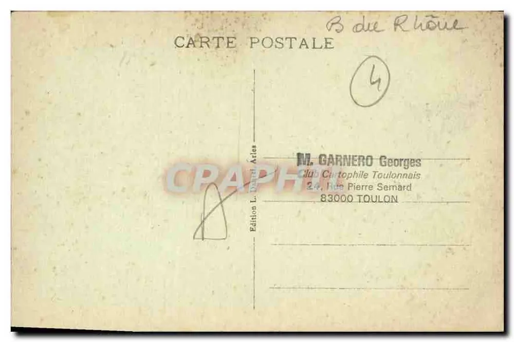 Les Baux - Pavillon der Königin Jeanne — Édition L. Dard Arles, n°18 - Rückseite