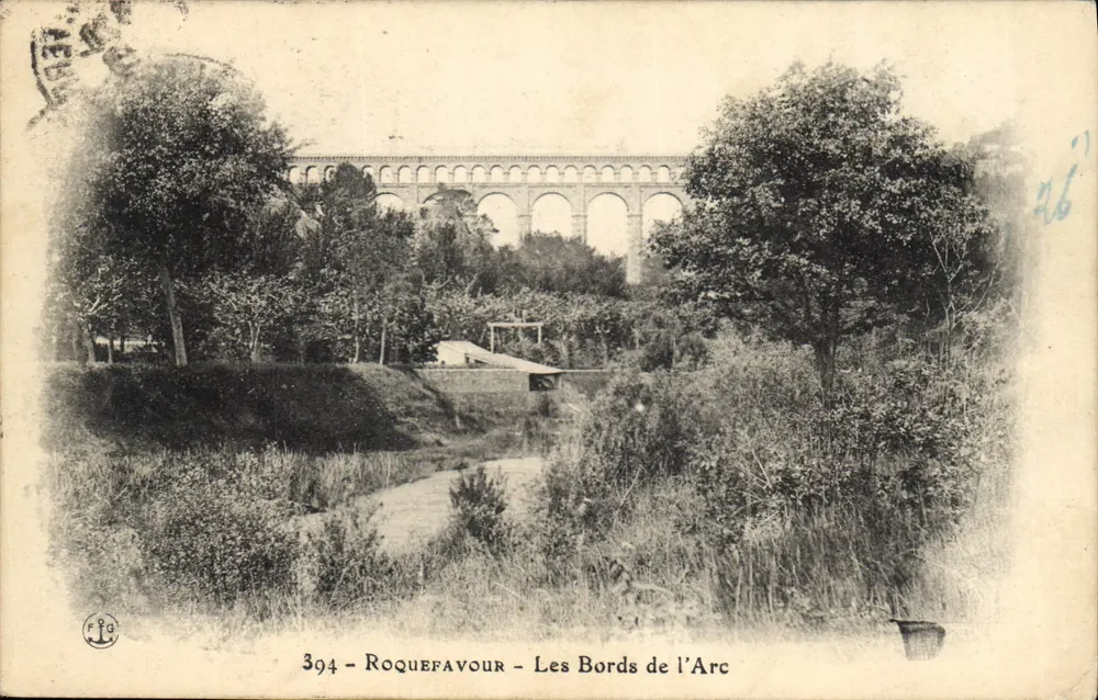 Roquefeuille - As Margens do Arco — Vista do viaduto — Editor RIGA, n° 394 - Frente