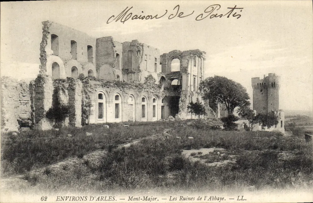 Ruinen der Abtei Pastis — Mont-Major — Umgebung von Arles — LL. - Vorderseite