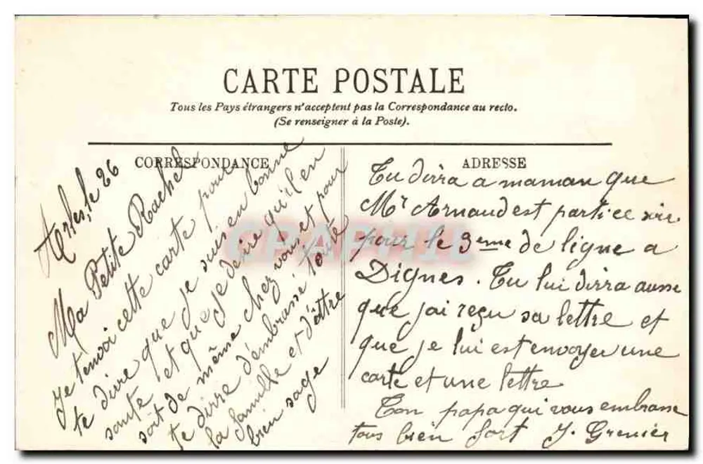 Ruinen der Abtei Pastis — Mont-Major — Umgebung von Arles — LL. - Rückseite