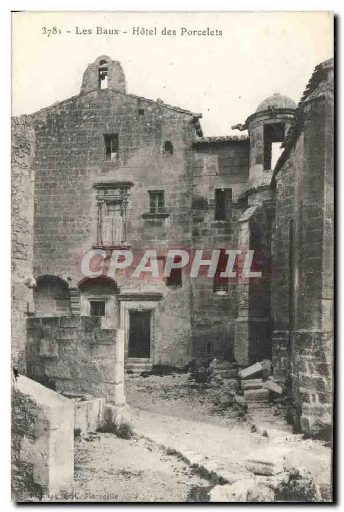 Les Baux – Hotel dos Porcellets — editor P. Klaas, Marselha, n° 3781 - Frente