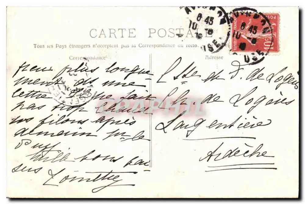 Les Baux – Hotel dos Porcellets — editor P. Klaas, Marselha, n° 3781 - Verso