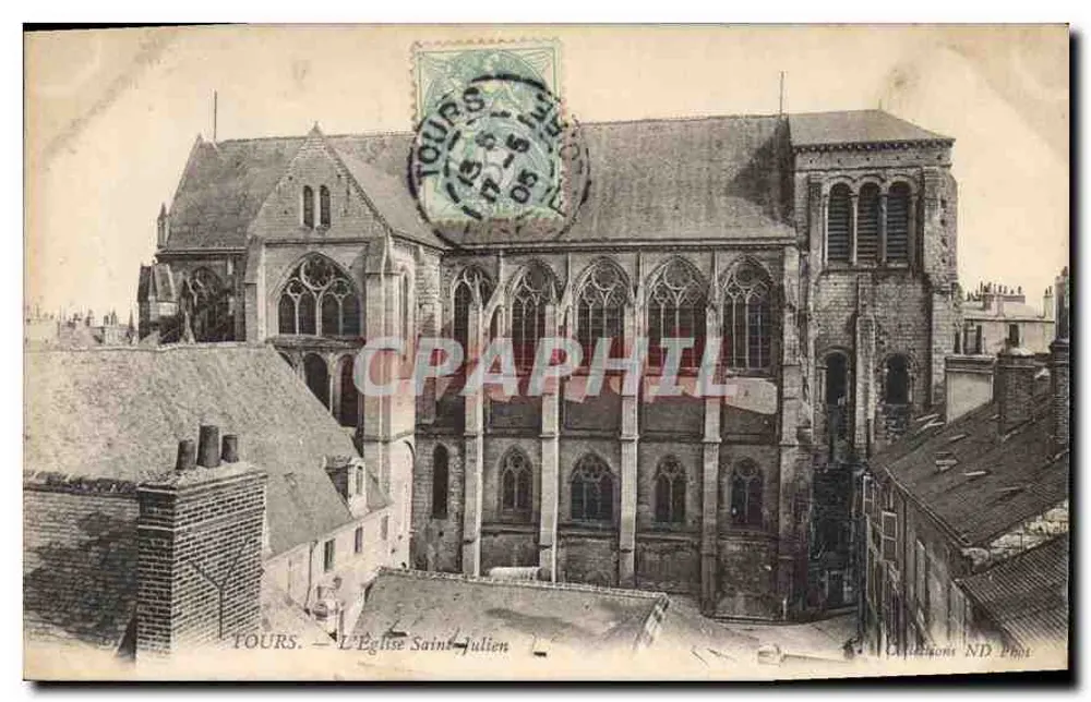 Tours — A Igreja de São Julião — Coleção ND Phot - Frente