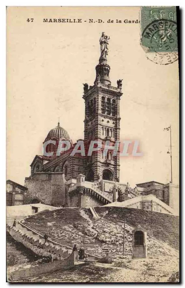 Marselha - N.-D. de la Gard - editor desconhecido, n° 47 - Frente