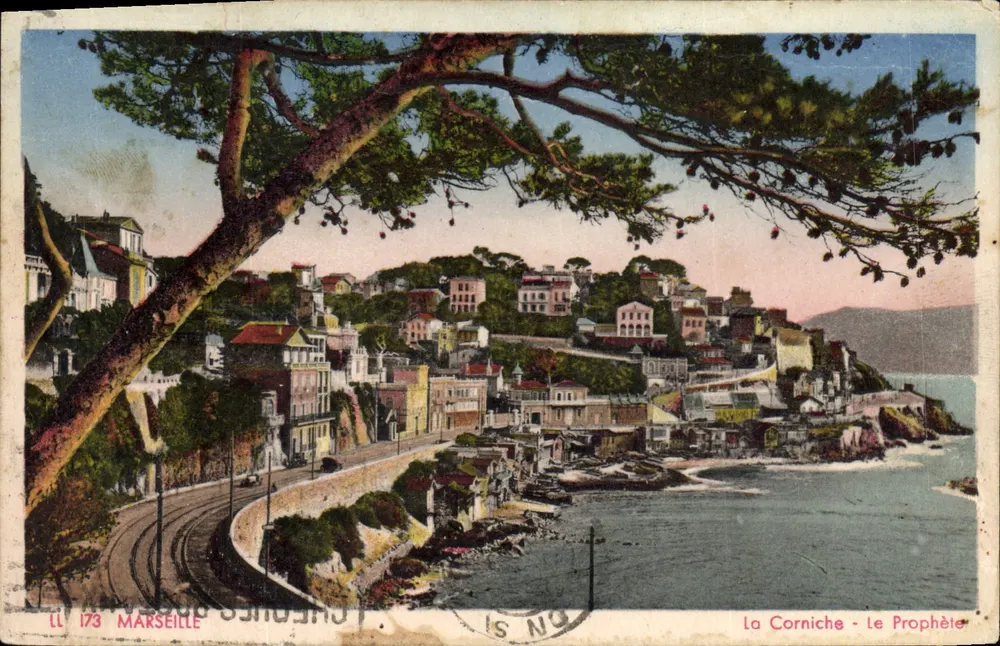 Marseille — A Corniche - O Profeta — LL 173, editor C° dos Arts Schilligheim-Paris - Frente