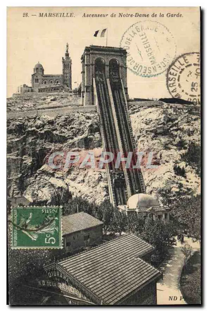 Marseille — Elevador de Nossa Senhora da Guarda — Dioura - Frente