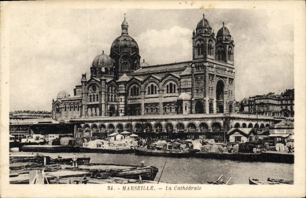 Marselha — A Catedral — Editor desconhecido, n° 34 - Frente