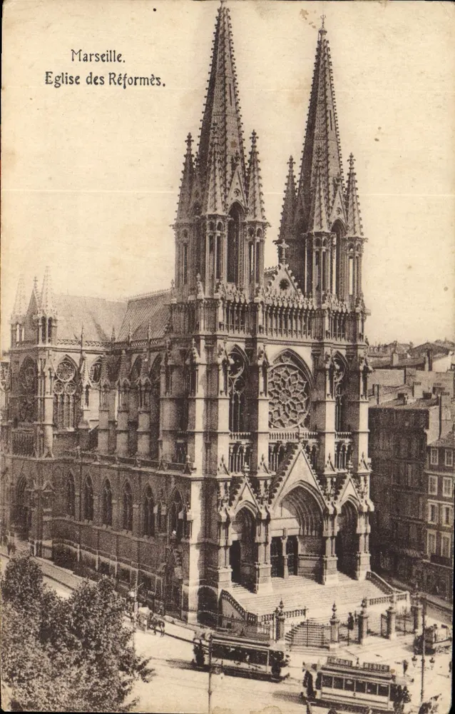Marseille — Igreja dos Reformados — Editor desconhecido, número de série não visível - Frente