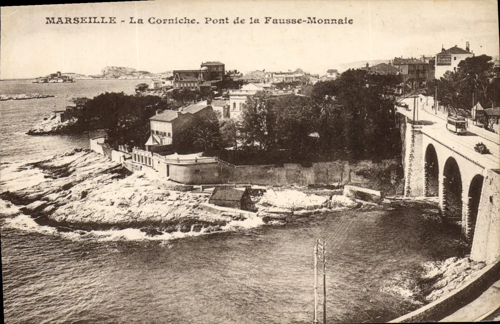 MARSEILLE - Die Corniche. Brücke der Falschen Münze - Vorderseite