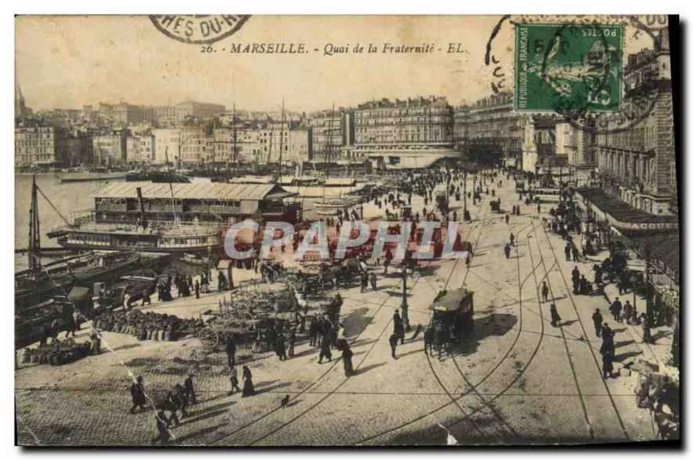 MARSEILLE - Quai de la Fraternité - EL. - Editor: EL. - Frente