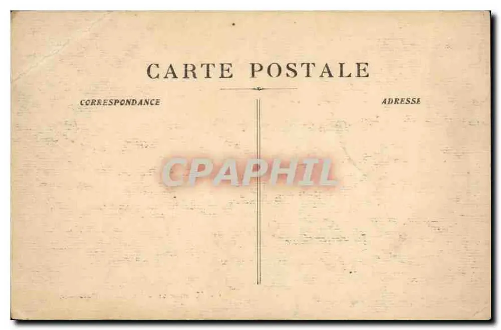 Marseille - Le Cours Belsunce — vue de la rue avec tramway n°28 et char à bœufs, éditeur CUSTIN, n°71 - Verso