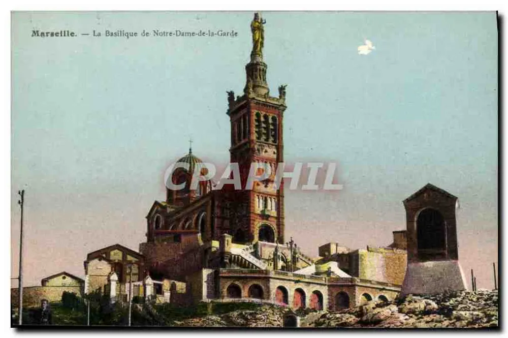 Marseille — La Basilique de Notre-Dame-de-la-Garde — éditeur non identifié - Recto