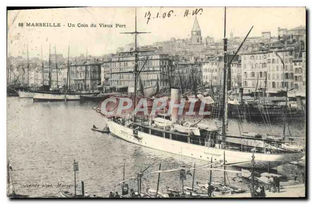 Marseille - Ein Eckchen des Alten Hafens — phot. Juende - Vorderseite