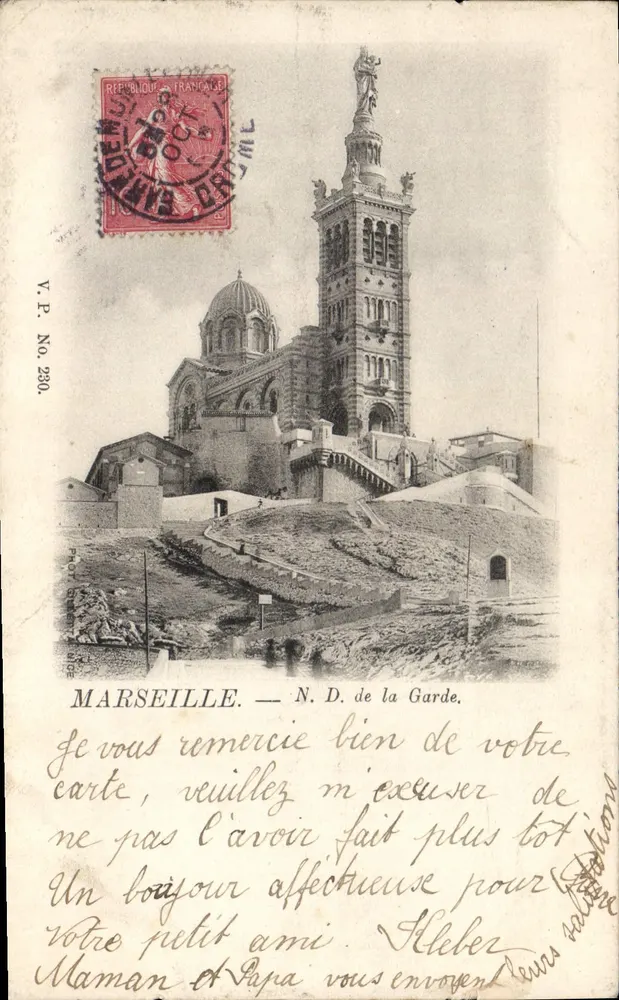 Marseille — N.D. de la Garde — V.P. No. 230 - Frente