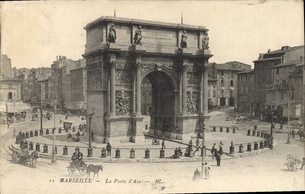Marselha — A Porta de Aix — BL. - Frente