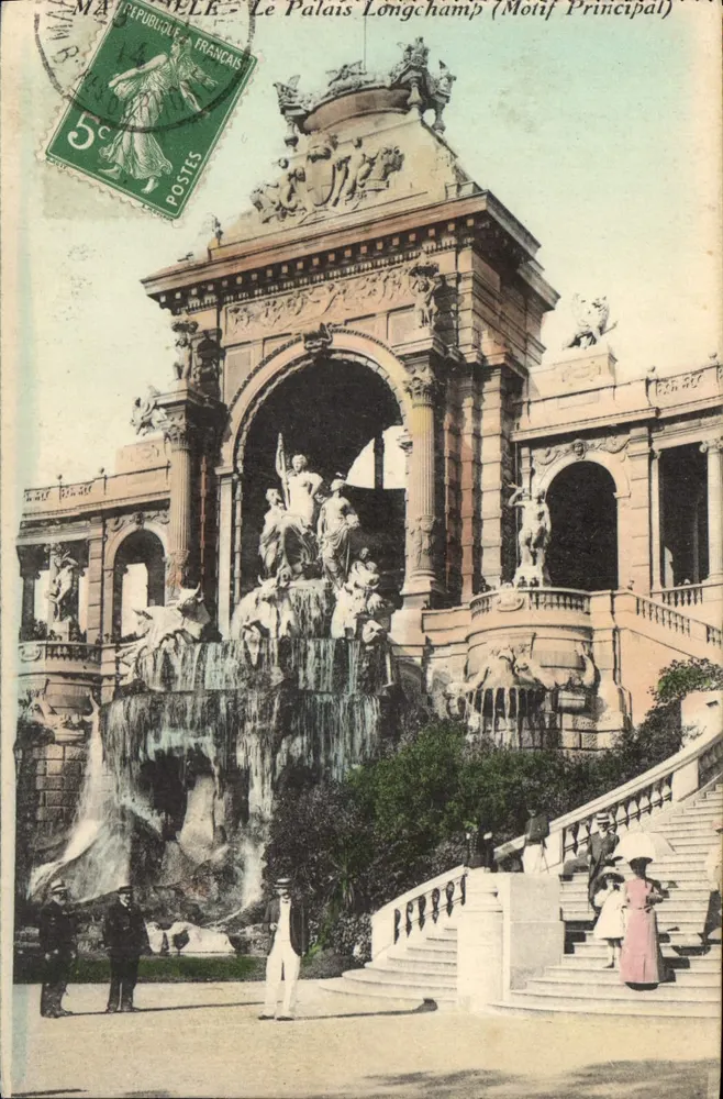 Le Palais Longchamp (Motif Principal) — Paris — éditeur WALTER BRÜNER - Recto