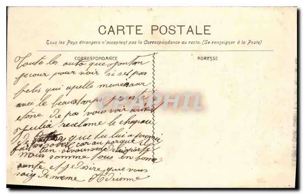 Marseille — Het stadhuis — uitgever Nouvelles Galeries, N° 346 - Achterkant